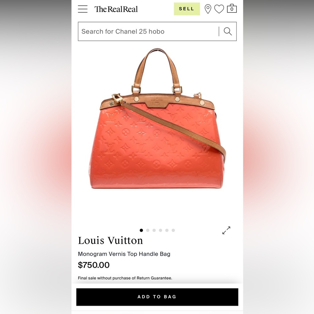 Louis Vuitton Vernis Coral Bag - Picture 10 of 10